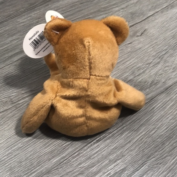 Hard Rock Cafe Honolulu Isaac Beara 1st in series Plush Brown Beanie Bear NWT - Picture 2 of 7